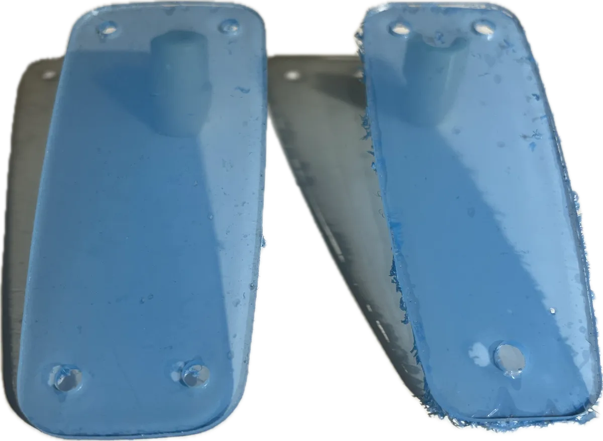 KASON 1245/1248 Series Flange Hinge Base Shim 3 & 4-Hole 1/4" Thick